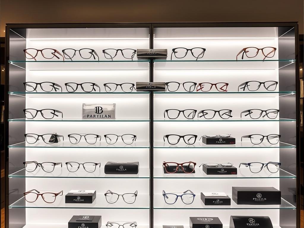 Collection de montures de créateurs chez un opticien bordeaux