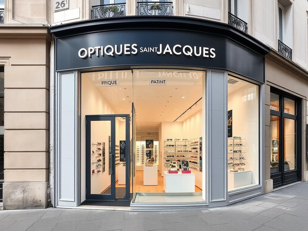 Devanture de l'opticien OPTIQUE SAINT JACQUES dans le 13e arrondissement de Paris