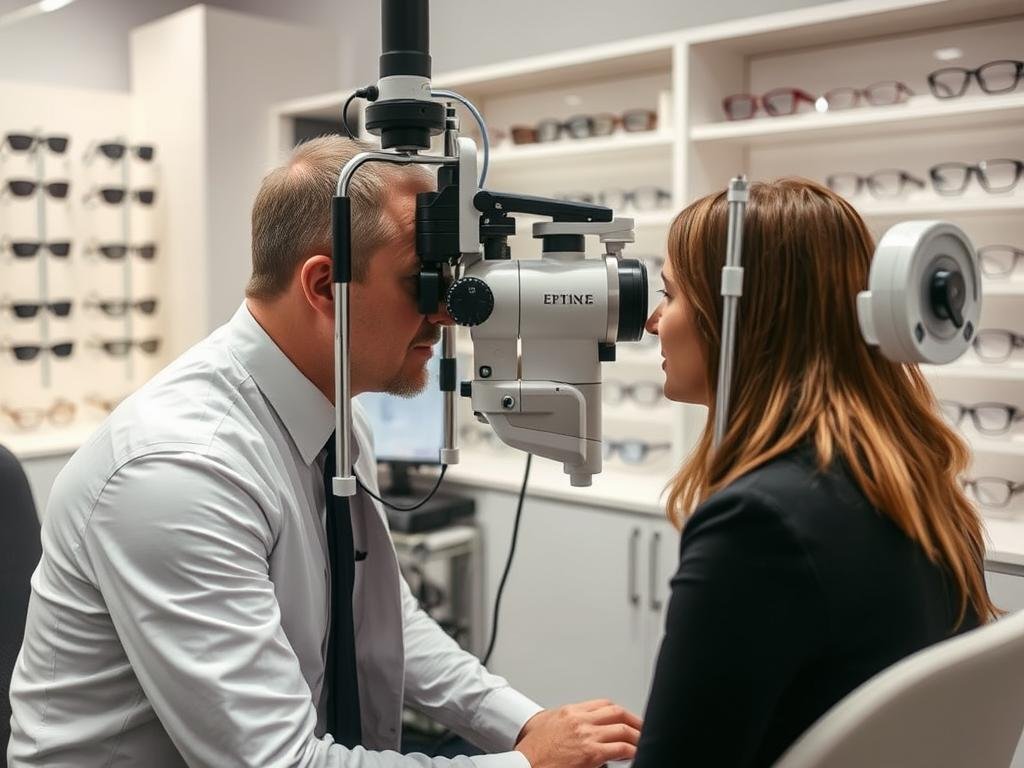 Examen de vue professionnel chez un opticien à Lille
