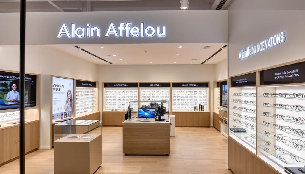 Boutique Alain Afflelou à Lyon 2 présentant des innovations optiques accessibles