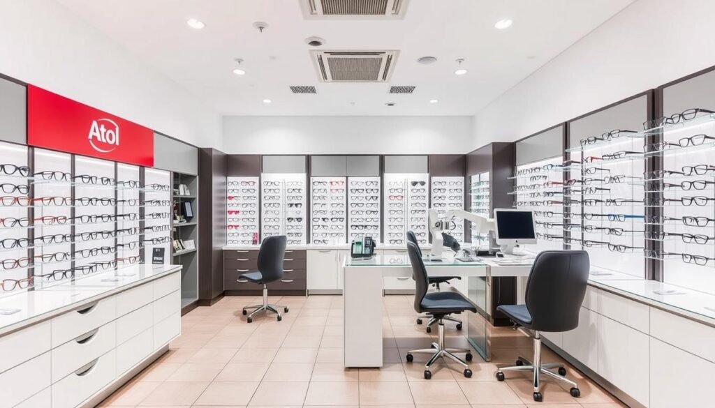 Boutique Atol à Lyon 2 avec espace d'examen de vue