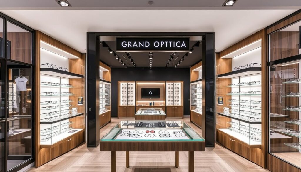 Boutique Grand Optical à Mulhouse avec son design contemporain, meilleur opticien mulhouse