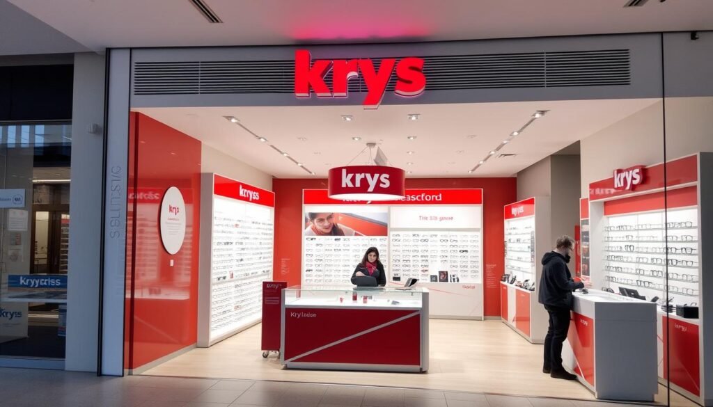 Boutique Krys à Mulhouse centre-ville, meilleur opticien mulhouse avec son espace d'accueil