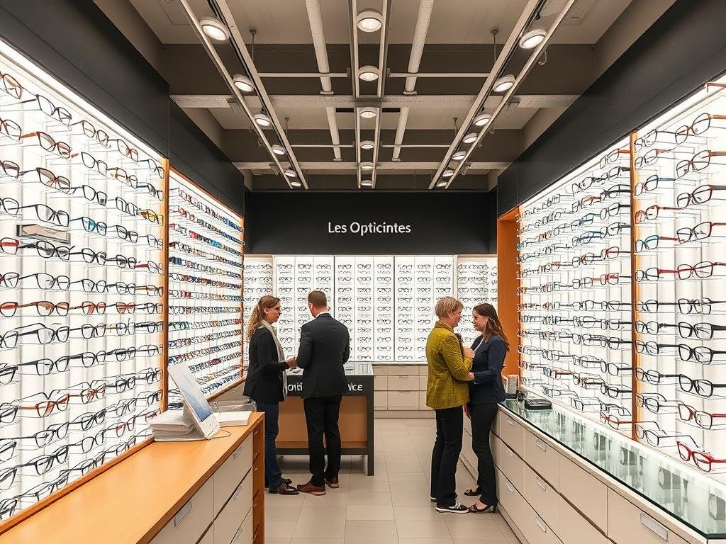 Boutique Les Opticiens Mutualistes à Marseille avec un large choix de montures