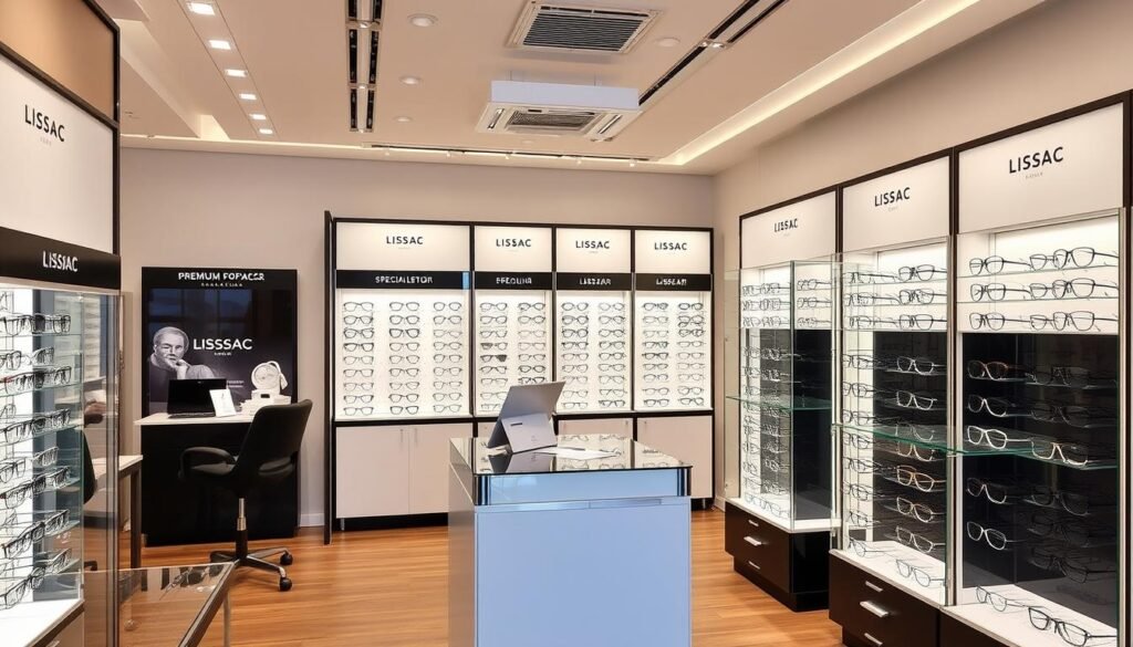 Boutique Lissac à Mulhouse avec son espace conseil, meilleur opticien mulhouse