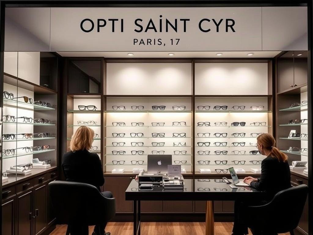 Boutique Optic Saint Cyr avec son espace conseil et ses collections premium