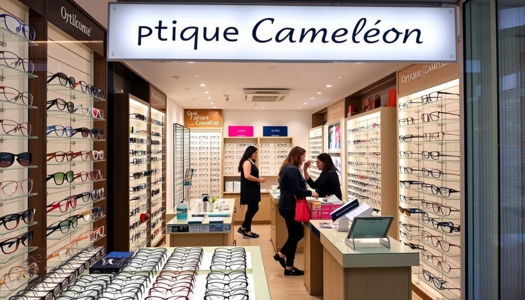 Boutique Optique Caméléon dans la rue Didot avec sa large gamme de montures