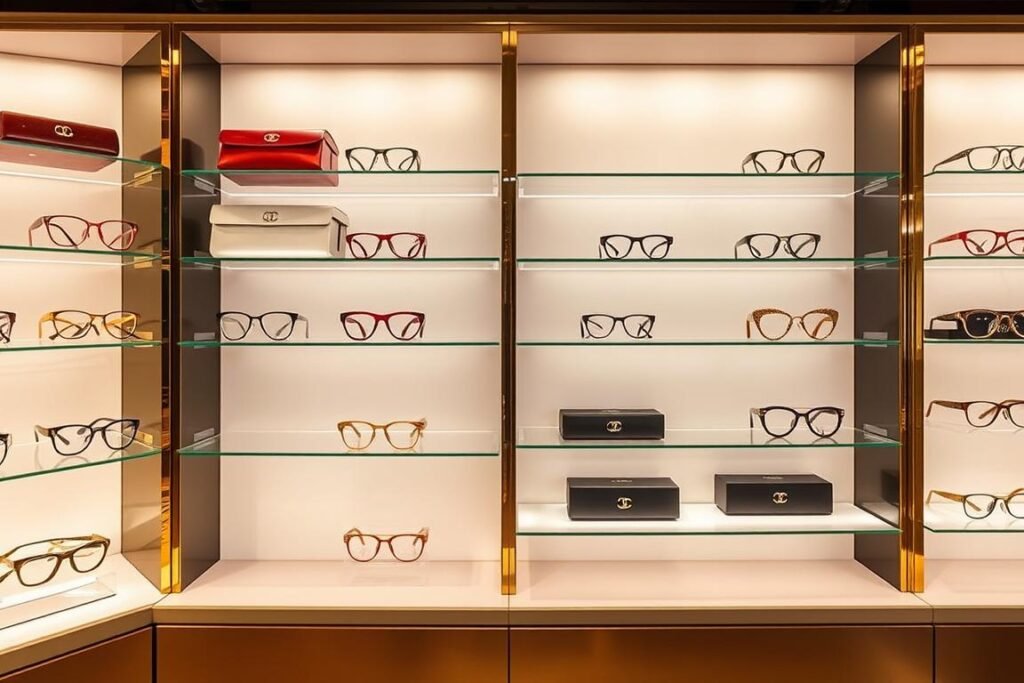 Collection de lunettes de luxe chez Roosevelt Optic avec focus sur des montures Cartier et Chanel