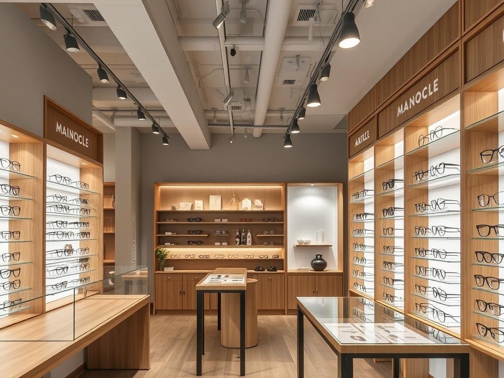 Concept moderne de la boutique MAISON BINOCLE dans le 20ème arrondissement