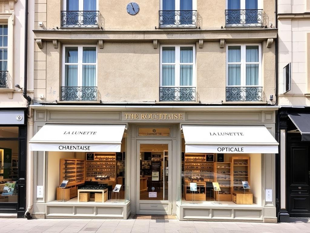 Devanture de La Lunette Charentaise à La Rochelle avec son enseigne distinctive