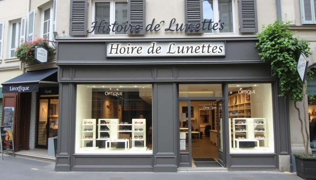 Devanture du magasin Histoire de Lunettes à Aixe-sur-Vienne, meilleur opticien limoges