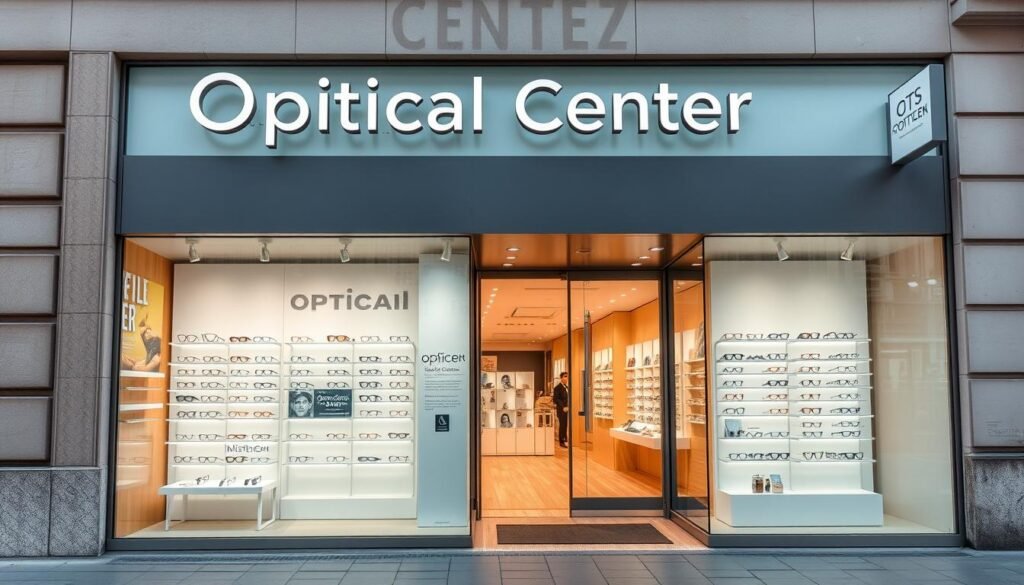 Devanture du magasin Optical Center à Brest, meilleur opticien brest centre-ville