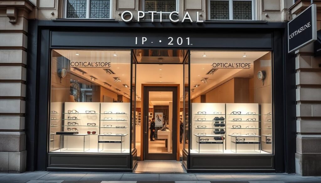 Devanture d'un opticien dans le 20ème arrondissement de Paris avec le meilleur opticien paris 20