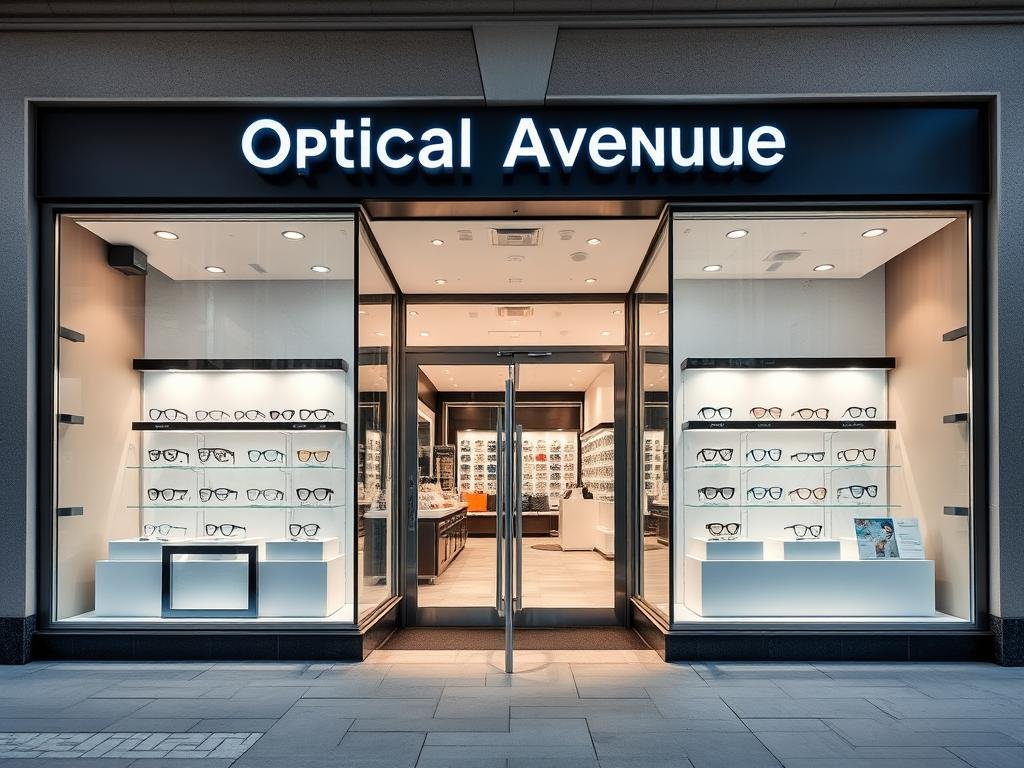 Devanture et intérieur d'Optical Avenue à Nice