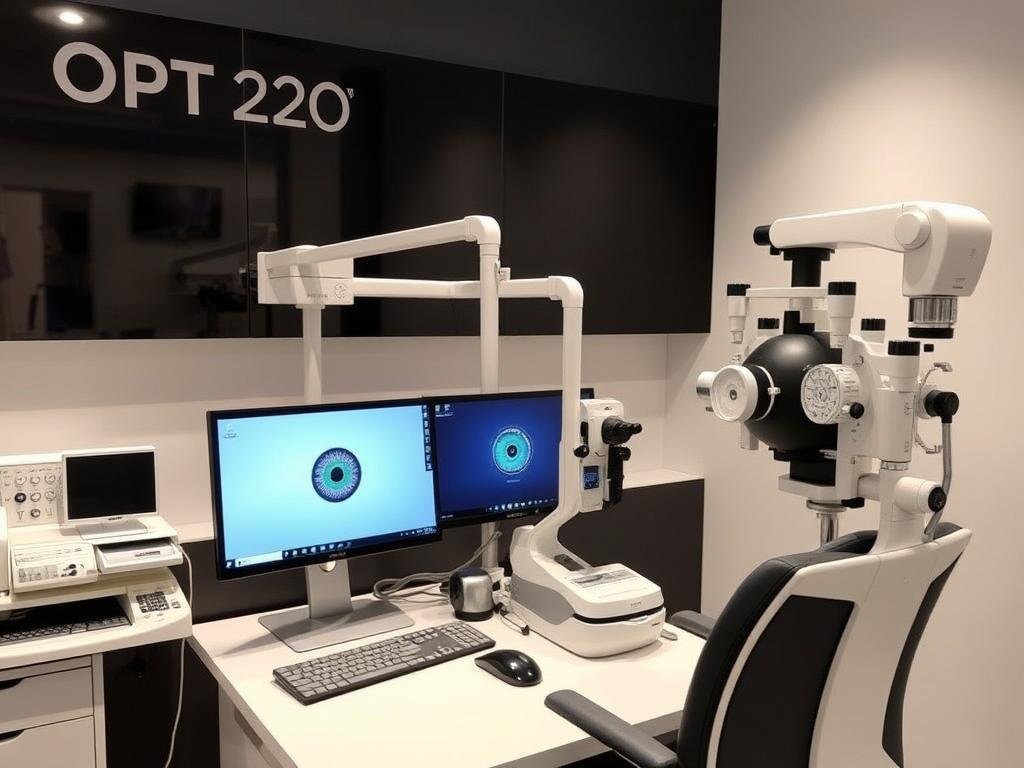 Espace d'examen de vue chez Optic 2000 Colmar avec équipement moderne