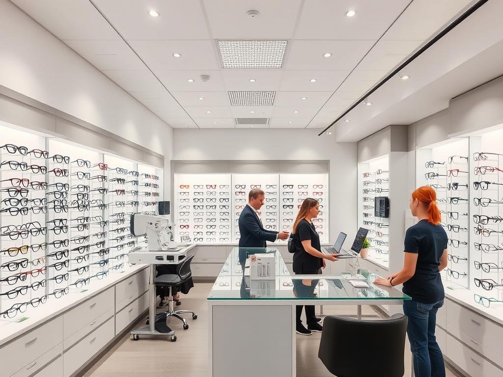 Espace moderne d'Optical Center à Nice