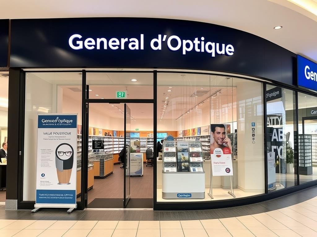 Façade de la Générale d'Optique au centre commercial de Quetigny Façade de la Générale d'Optique au centre commercial de Quetigny