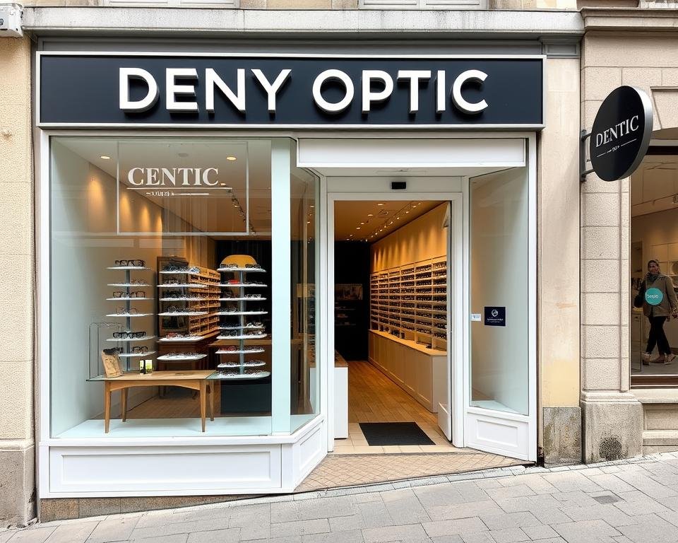 Façade de la boutique DENY OPTIC à Metz avec vitrine attractive