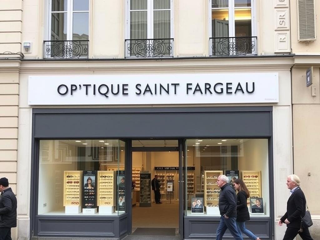 Façade de la boutique Optique Saint Fargeau dans le 20ème arrondissement