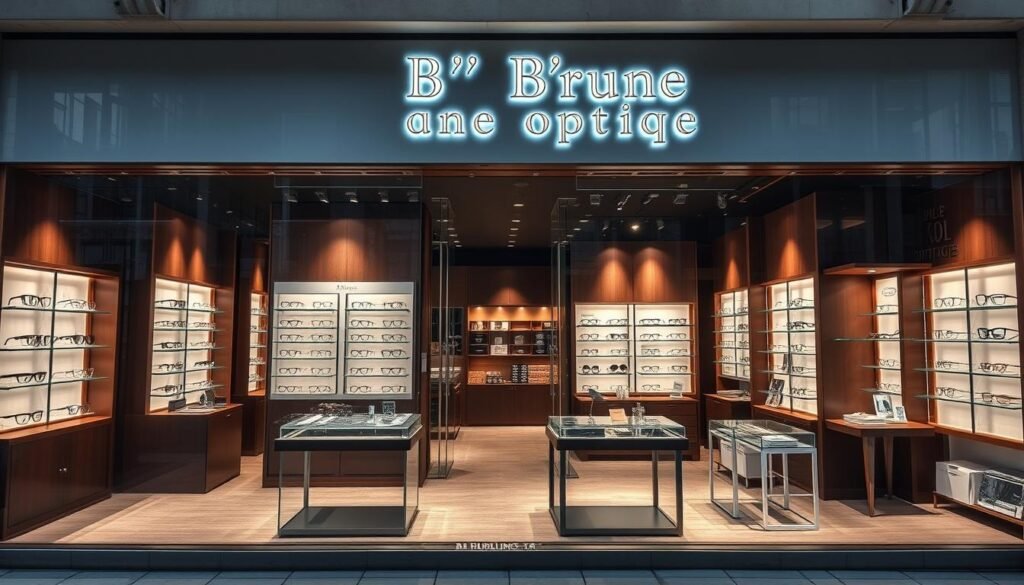 Façade et intérieur de B'Brune Optique sur le boulevard Brune à Paris 14