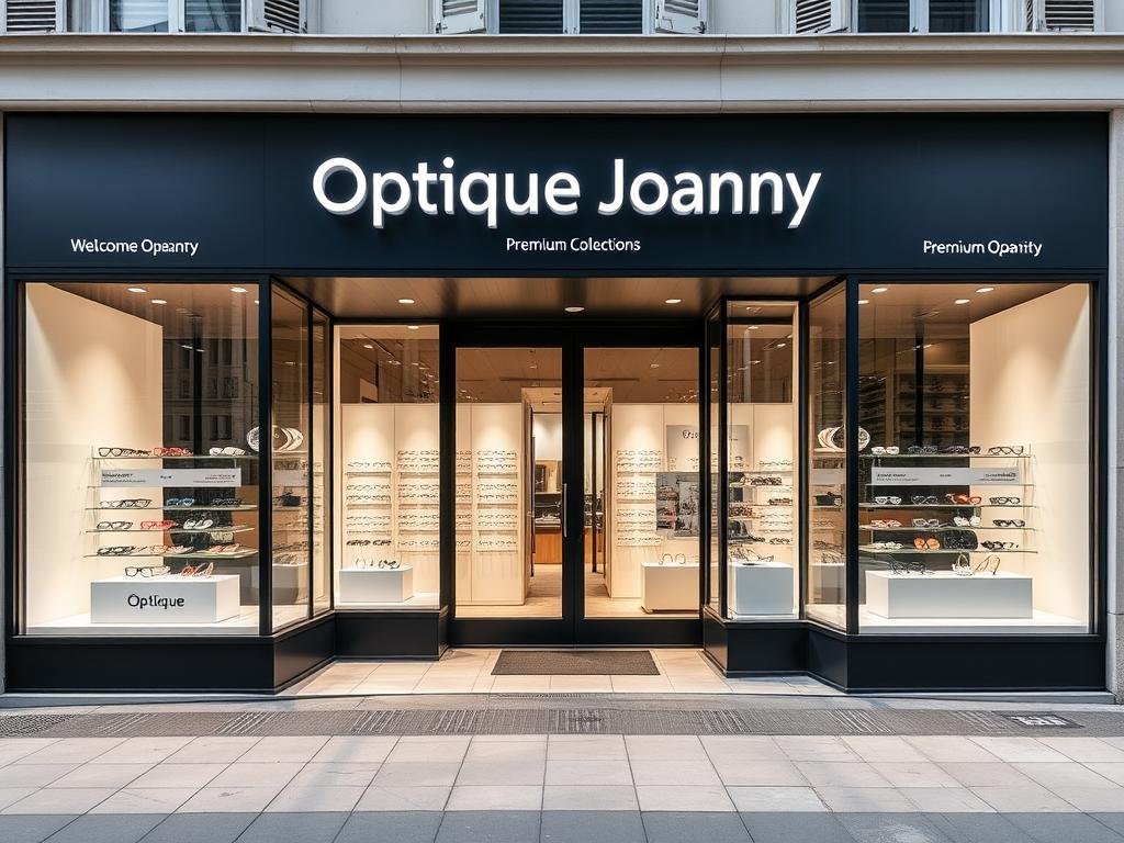 Façade moderne d'Optique Joanny à Nice