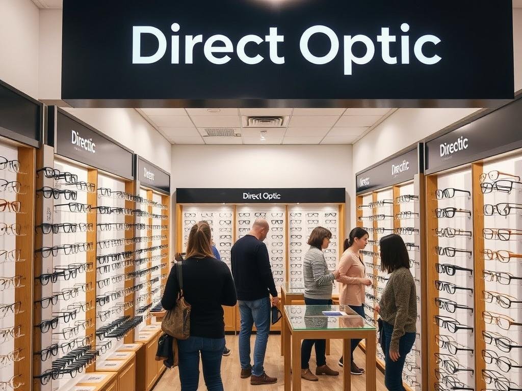 Intérieur de Direct Optic, meilleur opticien amiens avec large choix de montures abordables