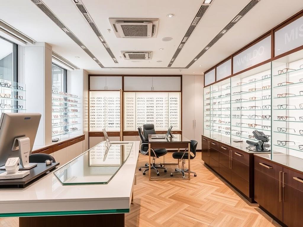 Intérieur spacieux de Manildo Optique à Nice
