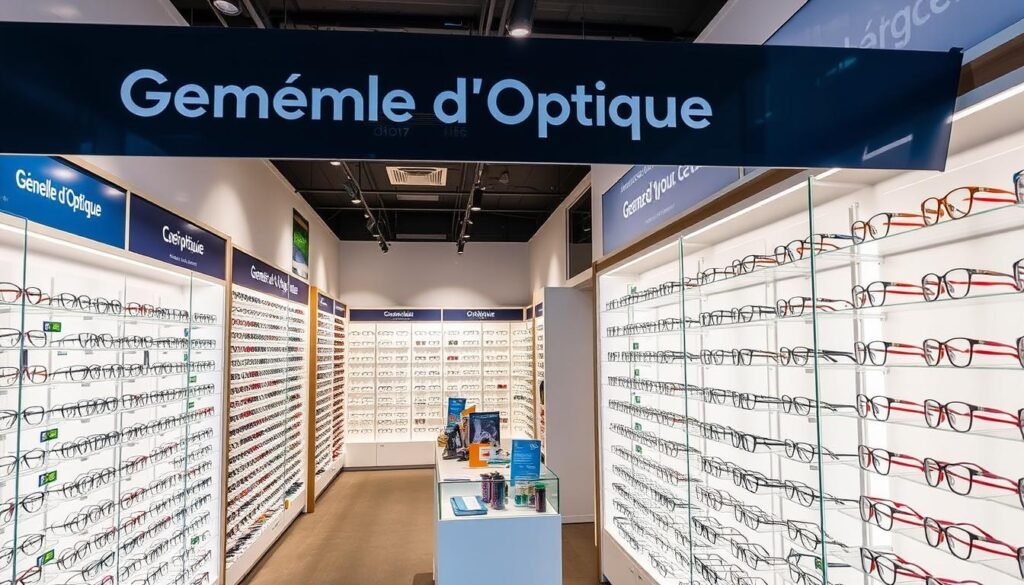 Magasin Générale d'Optique à Mulhouse avec ses présentoirs modernes, meilleur opticien mulhouse