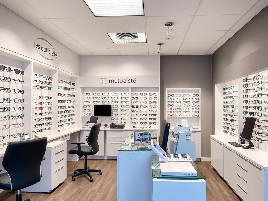 Magasin Les Opticiens Mutualistes à Reims avec espace conseil et large choix de lunettes