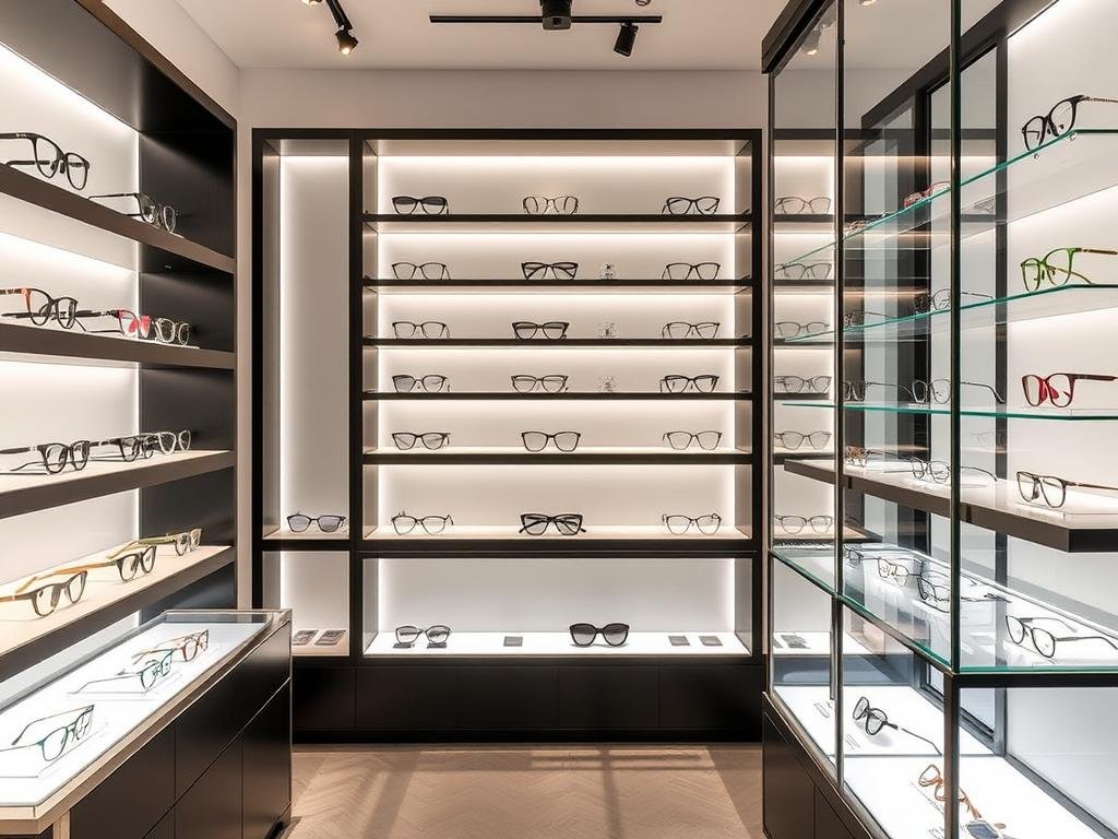 Présentation élégante de lunettes design chez SHOWROOM Optical Paris 20