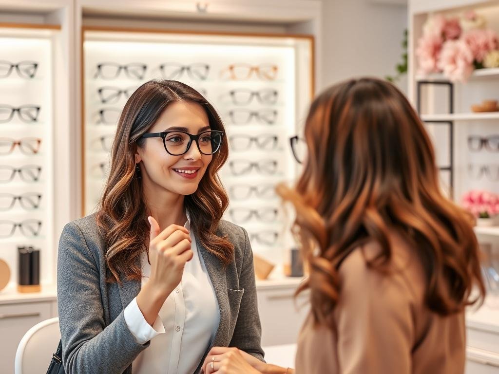 Service personnalisé pour femmes chez Optic'Alexia, bon opticien paris 20