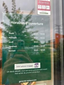 Opticien TOURS - Saint Cyr Sur Loire Générale d'Optique