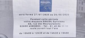 Poujol Opticiens Bois Colombes
