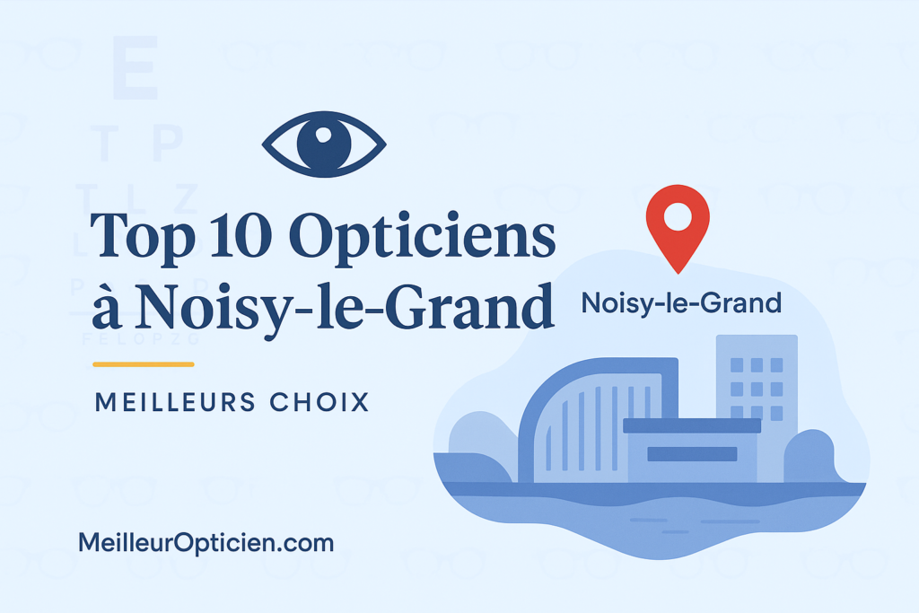 Meilleur Opticien Noisy-le-Grand : les adresses locales à connaître absolument